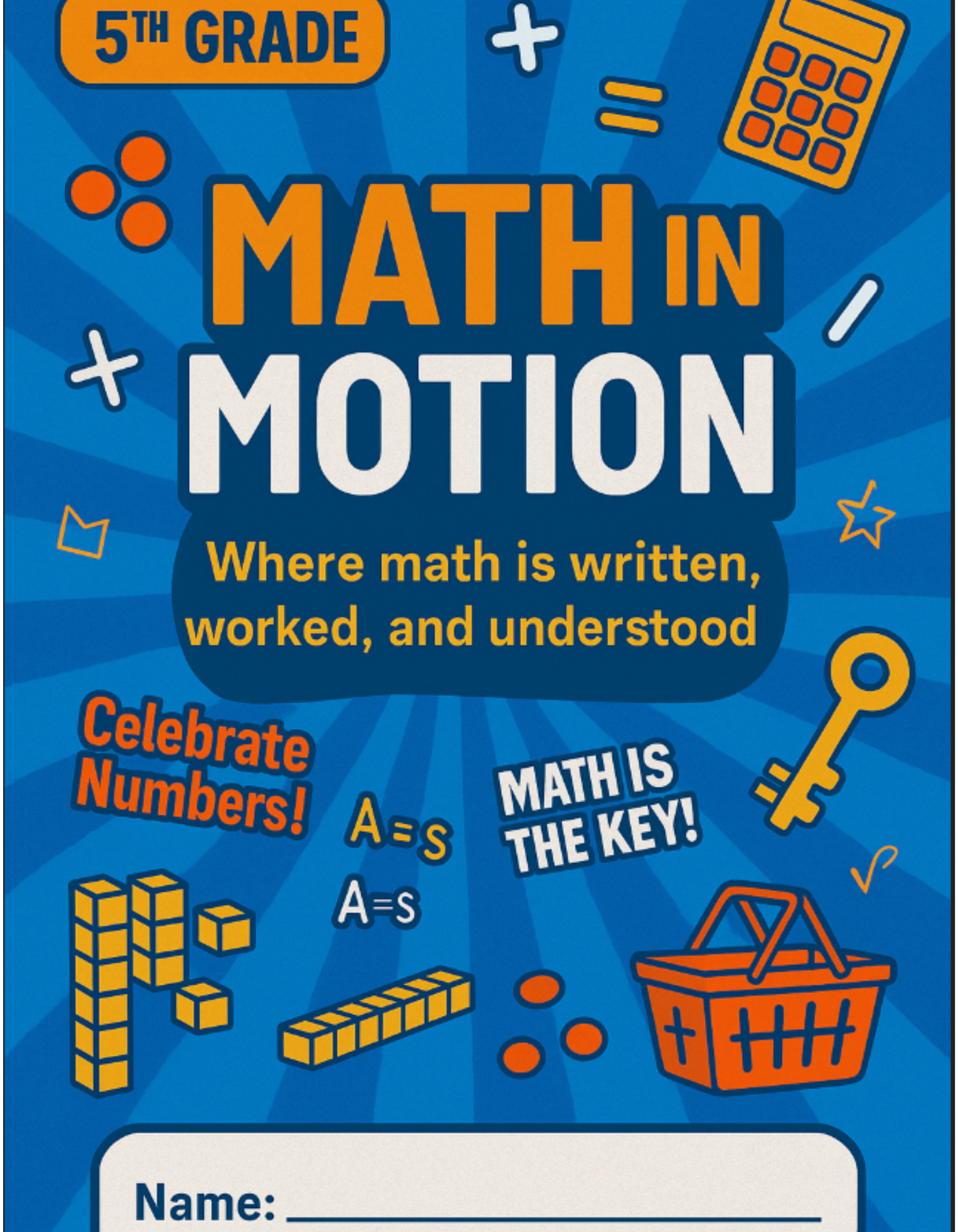 5th Grade Math In Motion Notebook - Digital